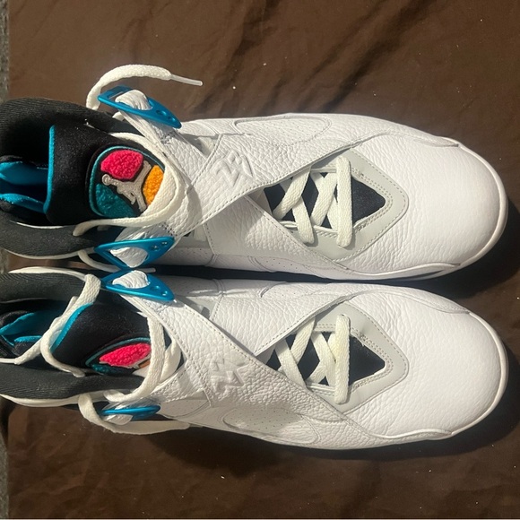 Jordan Black and Teal Sneakers Retro 8 South Beach Air Jordan Nike - Picture 7 of 7